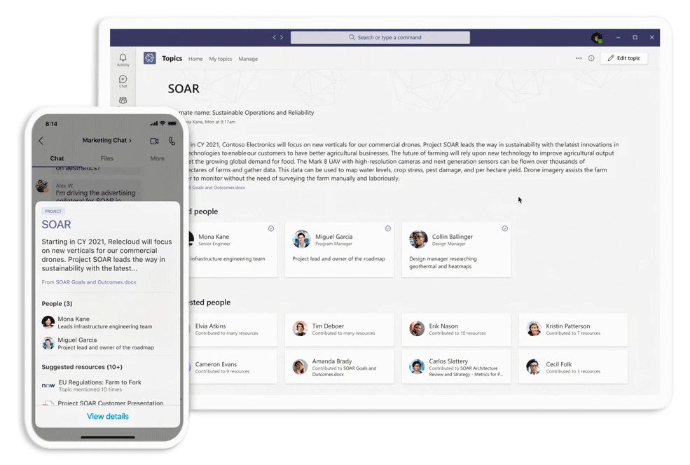 Turn content into knowledge with Microsoft Viva Topics
