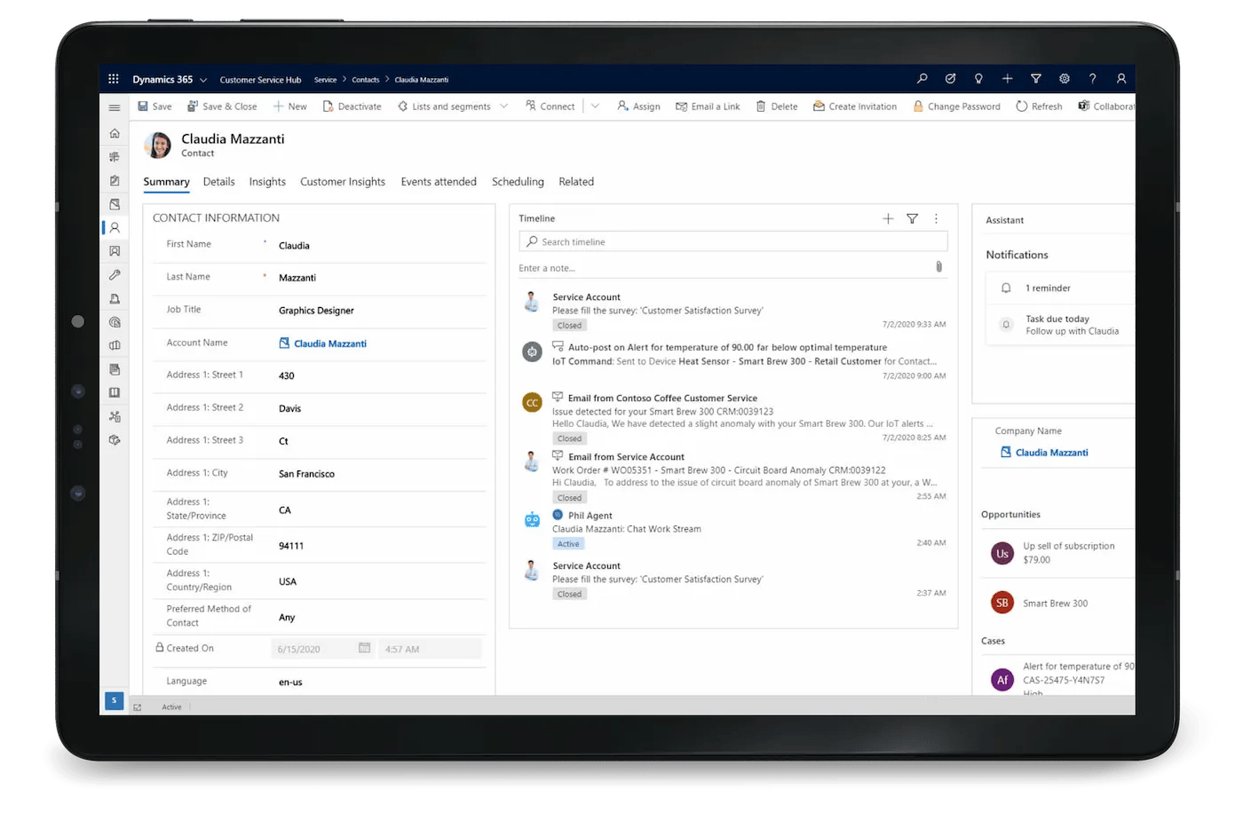 Dynamics 365 Customer Service for customer service experiences