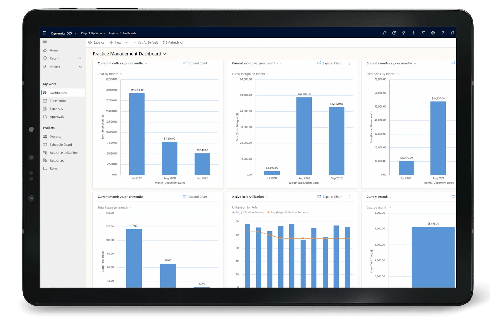 Visualize key insights with Dynamics 365 Project Operations