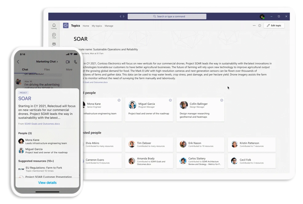 Turn content into knowledge with Microsoft Viva Topics