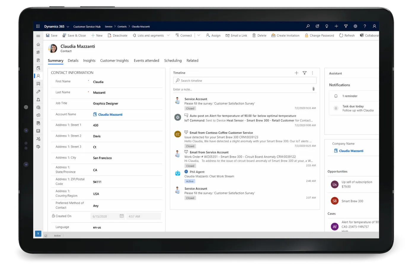 Dynamics 365 Customer Service for customer service experiences